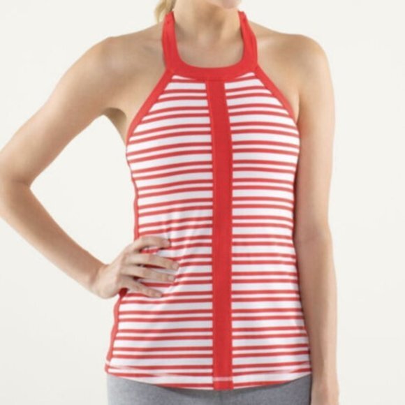 Lululemon How to Be Zen Halter Striped Yoga Top - Picture 3 of 7